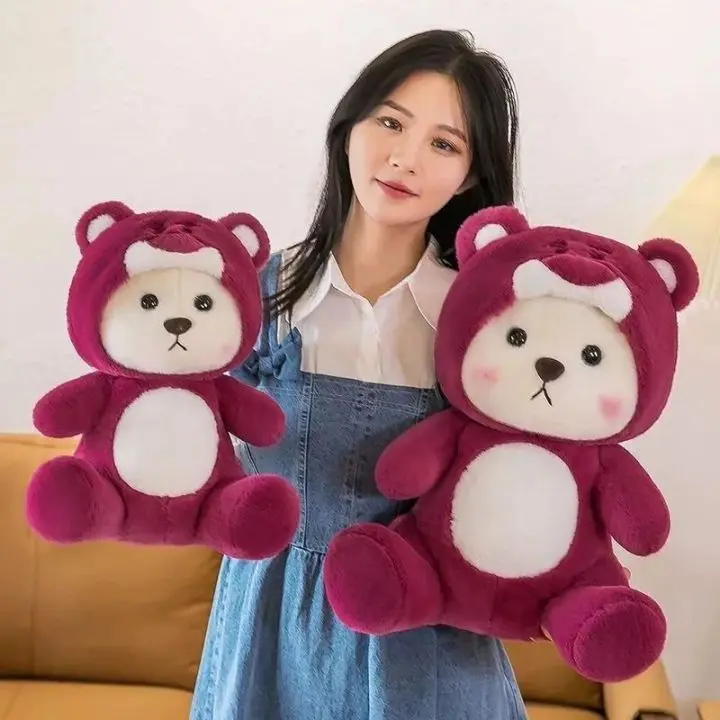 Boneka Bear custom dino lotso stich bahan lembut ukuran 35cm SNI Dolls