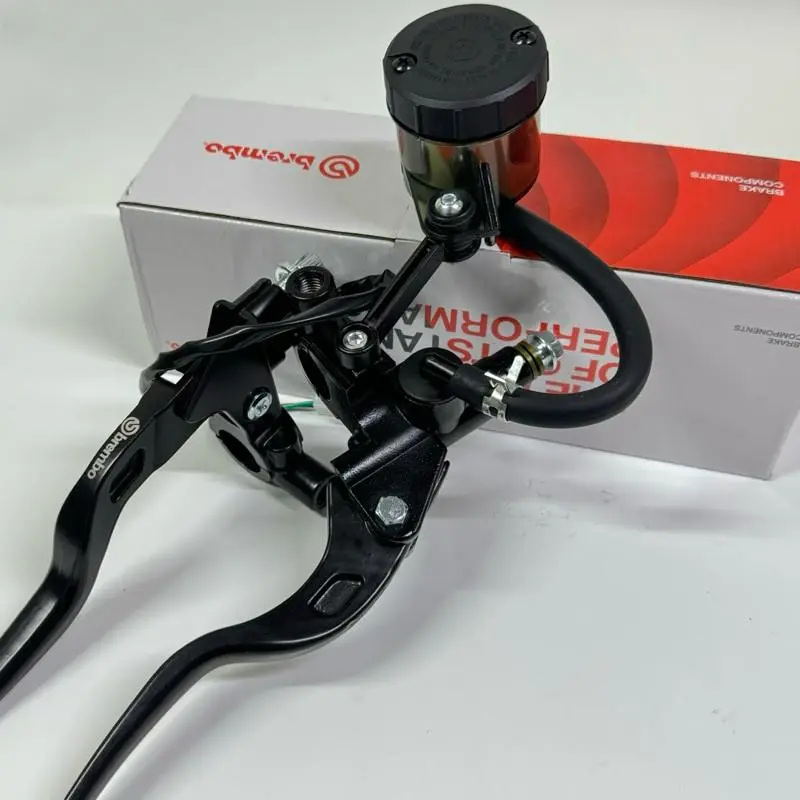 Cặp Tay thắng Bremb bình dầu rời Full phụ kiện_Tay Piston lớn phù hợp gắn mọi dòng xe lên heo  MS3
