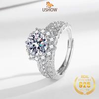 Gambar USHOW Cincin Berlian Penuh 3 Karat Zircon AAAAA Emas Putih Terlaris Untuk Wanita Tersedia Grosir - Platinum, Dapat disesuaikan dari USHOW Kab. Gresik 3 Tokopedia