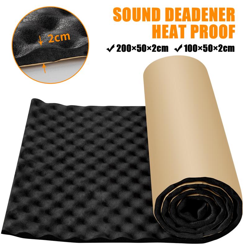 Product Introduction of Car Hood Engine Firewall Heat Mat Deadener Sound Proof Noise Insulation Deadening Aluminum Foil Sticker Mats 7