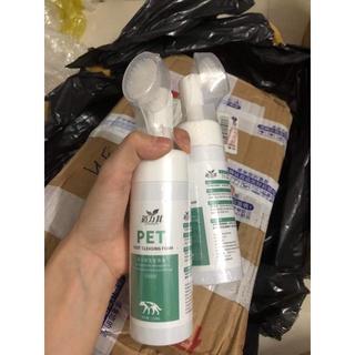 Dụng cụ làm sạch bàn chân cho chó mèo 150ml với bọt vệ sinh chân tự nhiên 2