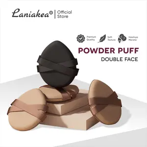 LANIAKEA Powder Puff Double Face Super Soft – Puff Bedak Halus Makeup Auto Nempel Dry & Wet Finish
