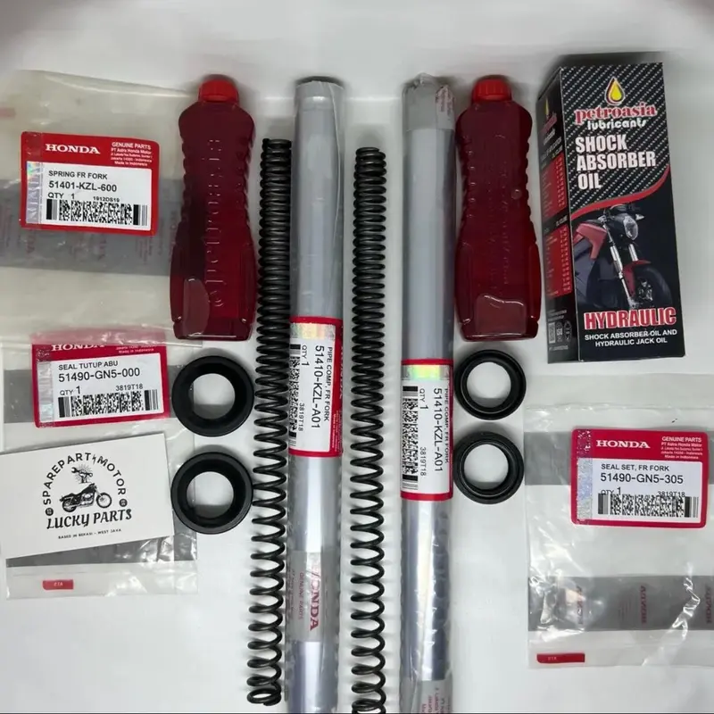 Paket as shock depan buat motor honda Beat Fi KZL Beat Street Beat Esp Scopy Fi Scoopy Esp Spacy Fi Vario 110 Vario 125 Vario 150 Led Part Motorcycle 0