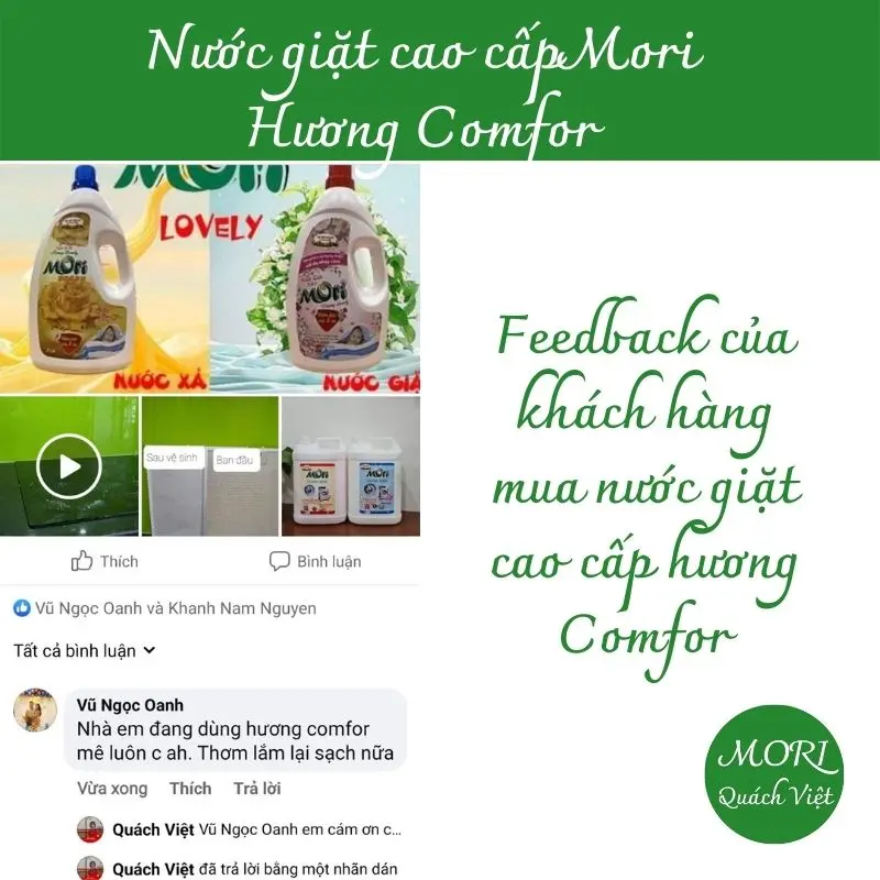 Nước giặt mori cao cấp có hương, can 10L 6