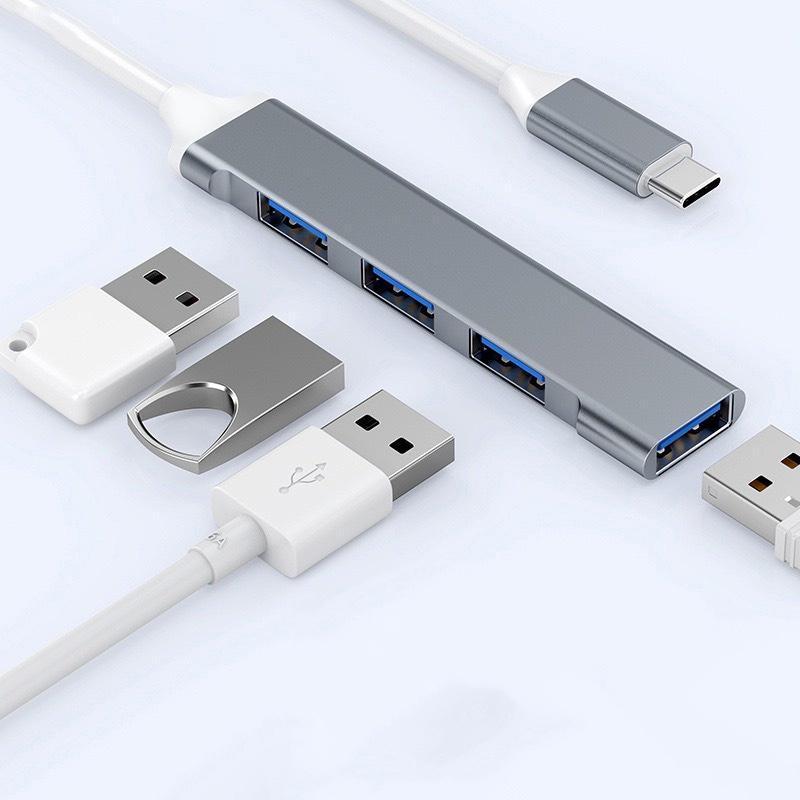 Bộ Chia 4 Cổng USB 3.0 Bộ chia cổng Hub USB và Hub Type C Đa Năng Tiện Dụng Cho…