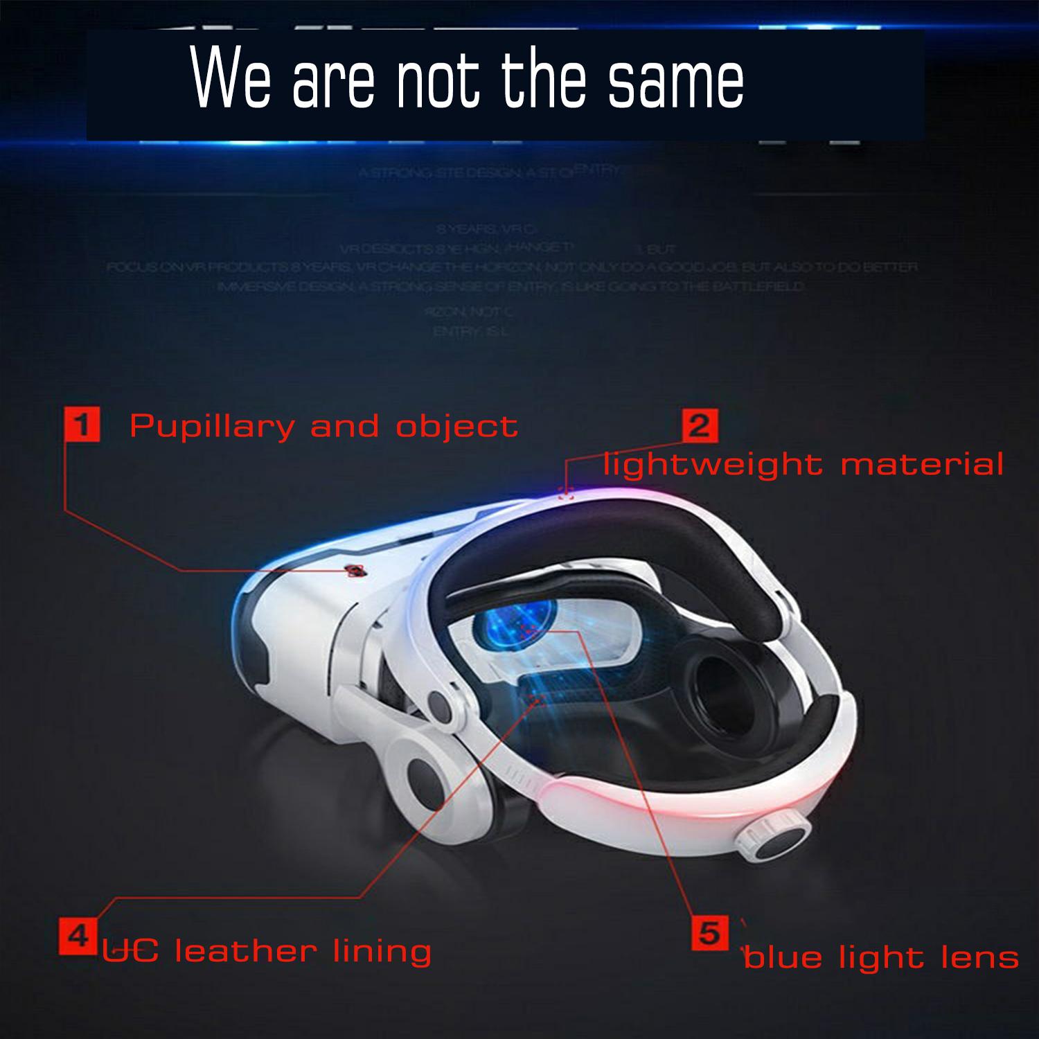 Shinecon Virtual Reality VR Glasses 3D Headset Viar Device Smart Helmet Lenses Goggle For Mobile Phone Cell Smartphone Headphone - Image 27
