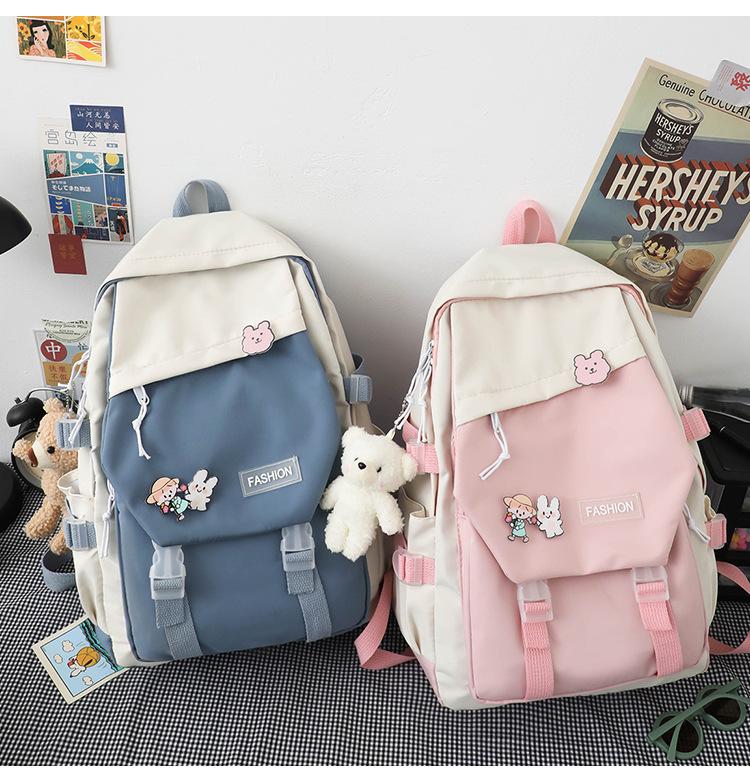 Product Introduction of Ba Lô Unisex, Phong Cách Nhật Bản, Dành Cho Học Sinh, Cặp Sách, Phong Cách Preppy, Túi Đi Chơi Ba Lô Phong Cách Dụng Cụ, Năm 2024 18
