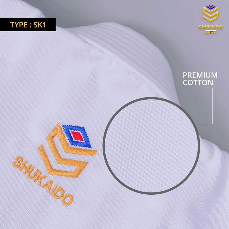 SHUKAIDO BAJU KATA BAHAN COTTON DAN POLIESTER UNTUK KARATE SPORT WKF 2