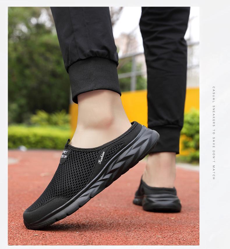 Product Introduction of Sneakers Casual Shoes for Men Breathable Summer Lightweight Comfortable Black Slip-On Driving Walking Shoes Tenis Masculino Boy Runner 60