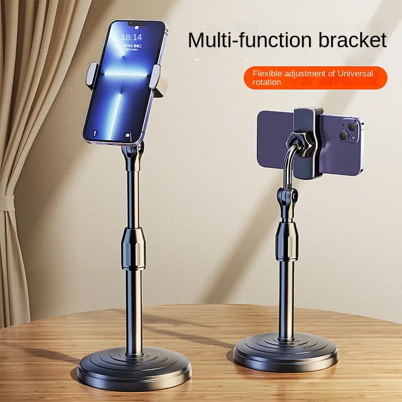 Mobile phone holder, desktop lifting adjustment, multifunctional tool for taking photos, videos, internet celebrities, live streaming, binge watching, lazy people, universal