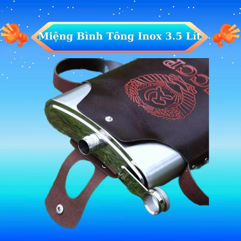 Bình Tông inox 3 lít 304 đựng nước, Đựng Gụ, Bình Inox 3 lít cho các Bác mang đãi Anh em, bạn bè không sợ bể vỡ