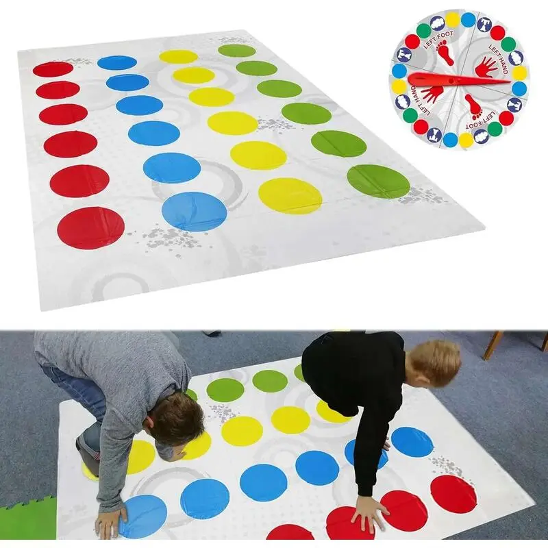 Twister Funny Balance Games with Spinner Play Mat or Game Gift for Kids Family Birthday Party