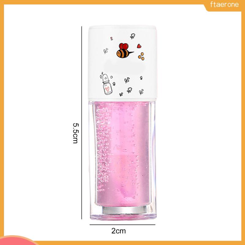 (ftaerone) 5ml Lip Oil Easy to Use Natural Ingredients Moisturizing Various Flavors Reduce Dead Skin Lipstick Primer Lightweight Prevent Chapped Lips Oil for Women 5