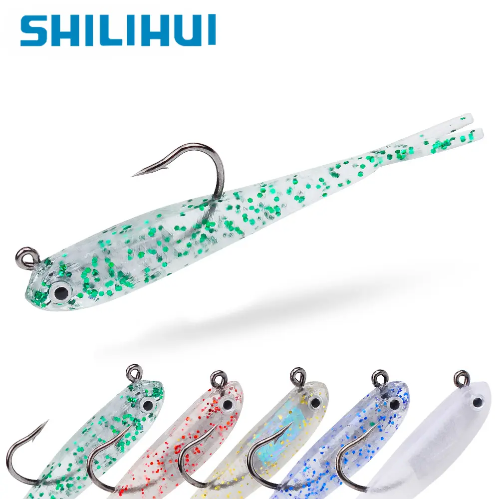 SHILIHUI 1pc 7cm 5g Fishing Lures Lead Fish Soft Lure Bait Swimbaits with Hooks Silicone Artificial Fishing Bait Fishing Jigs