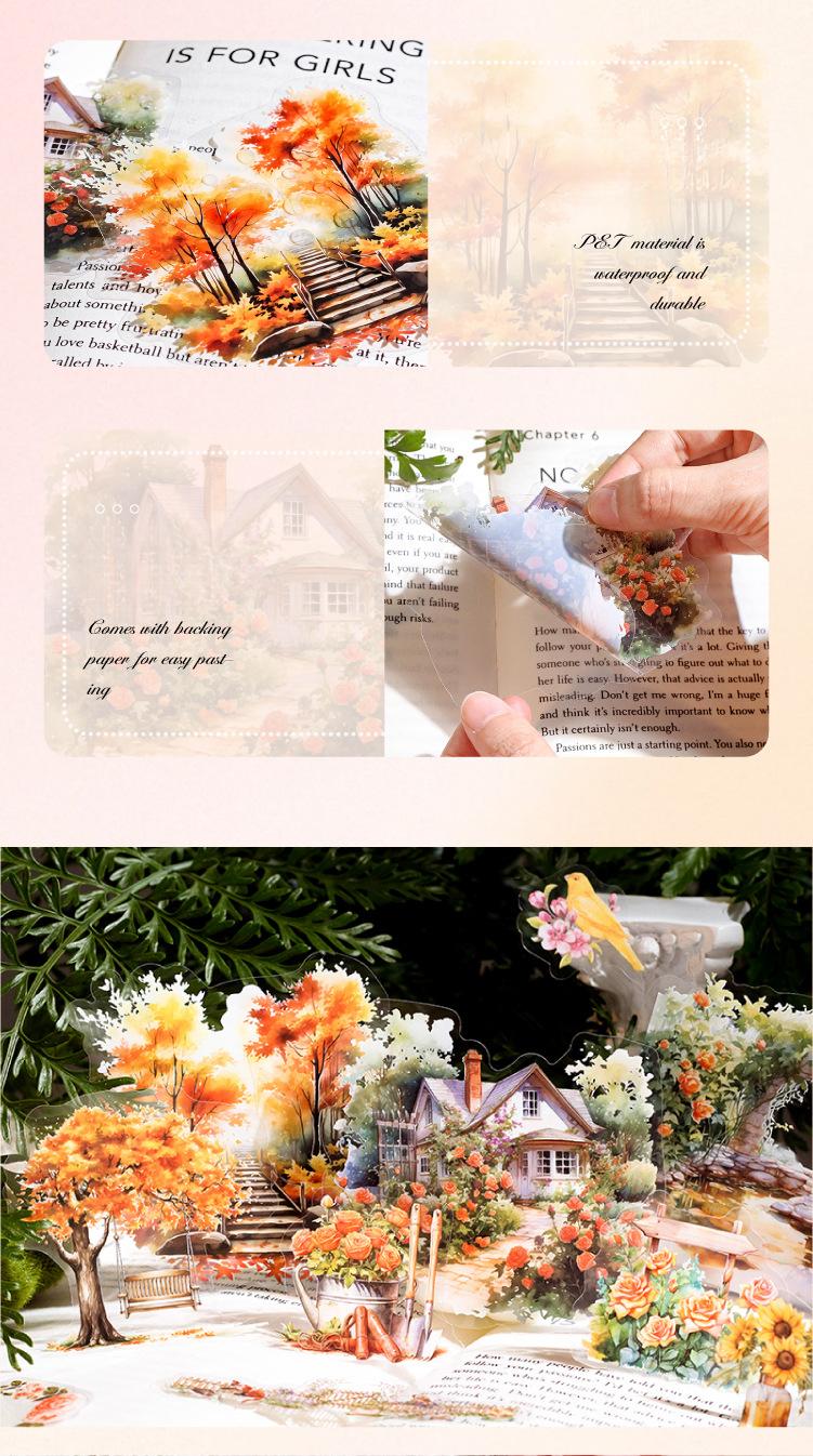 Product Introduction of Mr. Paper 4 style white kraft paper pet sticker for DIY decoration waterproof and durable 21