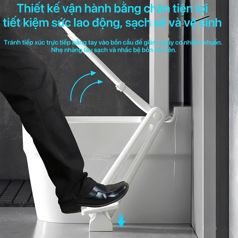 Bàn Đạp Nâng Hạ Nắp Bồn Cầu Thông Minh,  Tại Nhà Vệ Sinh Tránh Chạm Tay vào, Vận Hành Bàn chân, màu trắng