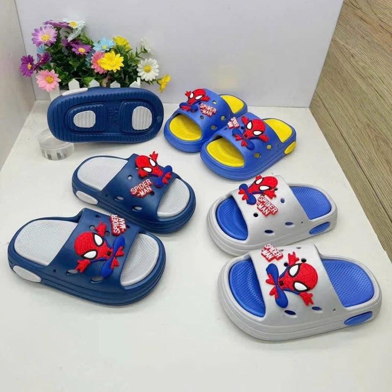 Dép Lê Siêu Nhẹ Siêu Nhân 2 Lớp Cho Bé Trai Từ 3 Đến 10 Tuổi