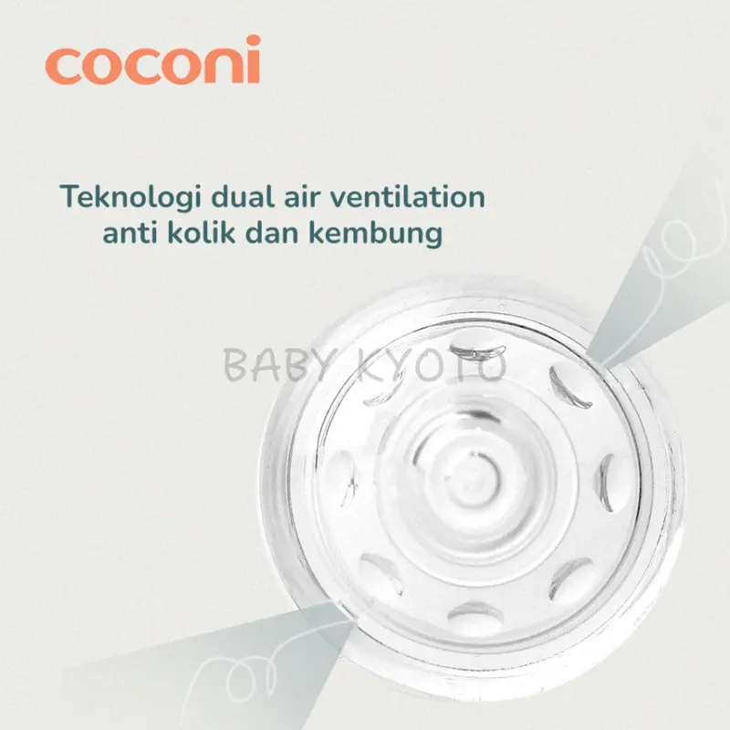 BK Coconi Dot Bayi Wide Neck Baby Bottle Teat Replacement 2 Pcs Wideneck Peristaltic Leher Lebar 3