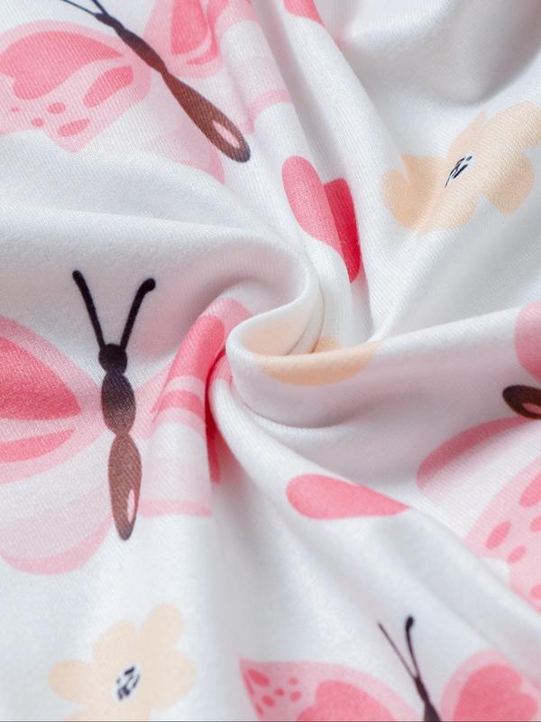 Baby's Long Sleeve Bodysuit & Hairband, Cute Casual Bodysuit & Hairband for Infant Toddler Kids, Newborn Baby Girls Clothes for All Seasons 6