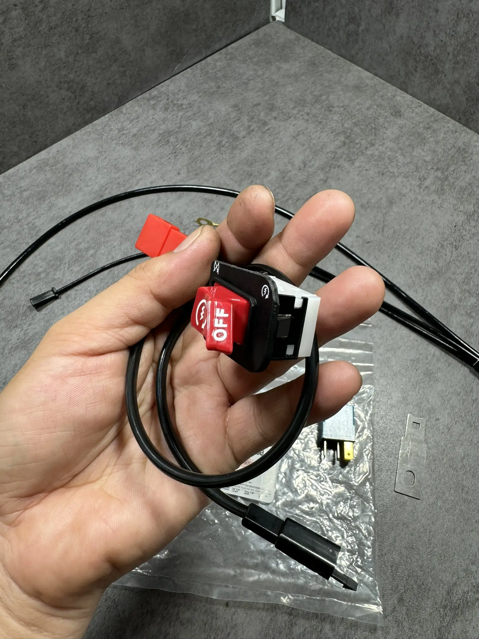Bộ công tắc tích hợp đề - tắt máy zin Ex150 được mod để lắp cho Winner, Winner X, Exciter 150,... Phụ Tùng Phụ Kiện