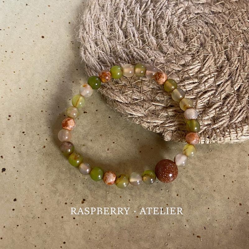 Product Introduction of Peach Bamboo New Chinese White Beaded Bracelet Natural Stone Twin Artistic National Style Niche Retro Bracelet 10