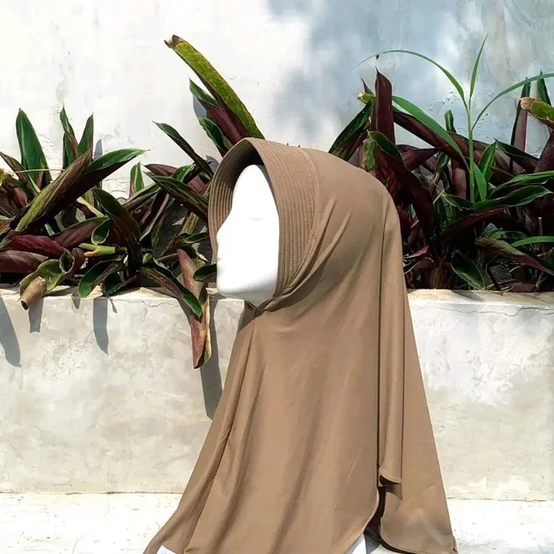 HIJAB BERGO SIZE M /hijab pet antem /hijab jersey /Kenan/ hijab bergo terbaru Instan Nyaman Muslim Casual 2