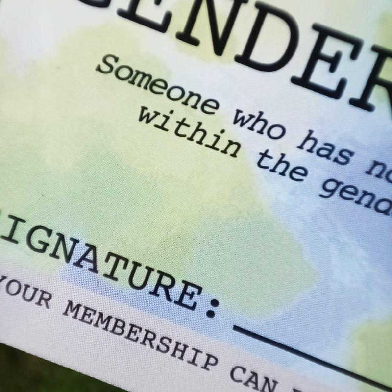 Product Introduction of Lifetime Membership Card, 1 Count Gender Fluid Pride Card, Perfect Gift for Rainbow Community Gift 2