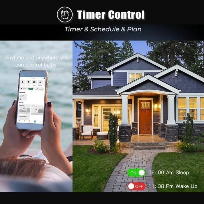 Smart Light eWelink Zigbee Bulb Support Alexa Google Voice Control GU10