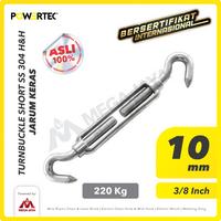 Gambar POWERTEC Turnbuckle / Jarum Keras SS Hook & Hook M10 Span Skrup Short dari megajaya.co.id Kota Administrasi Jakarta Pusat 1 Tokopedia