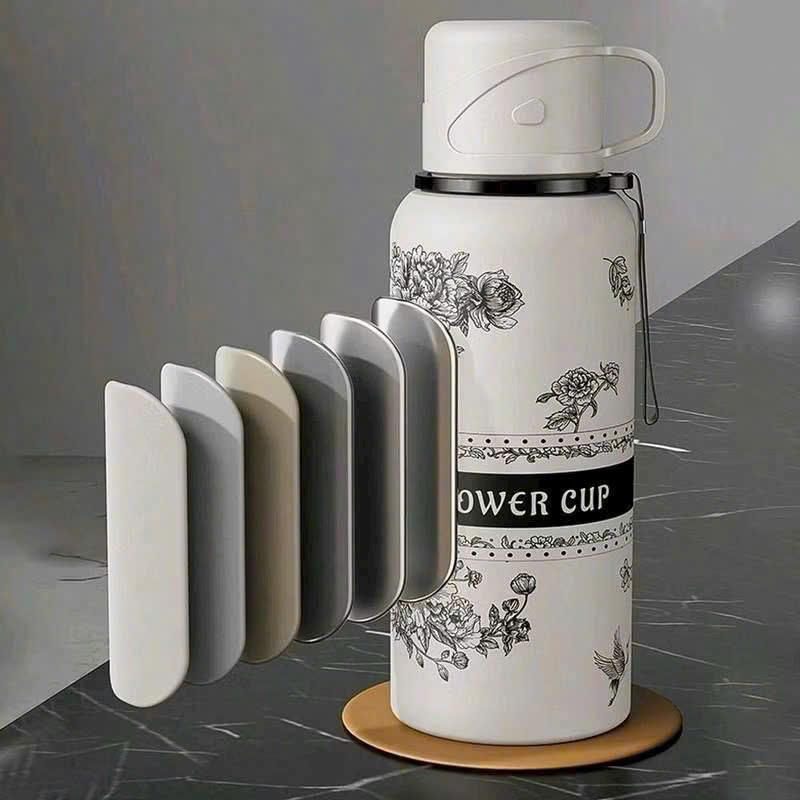 Bình giữ nhiệt inox 316 dung tích 800ml.kèm cốc uống tiện lợi 5