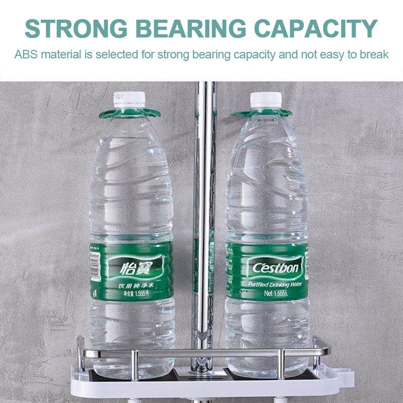 Product Introduction of Shower Storage Holder Bathroom Shelf Pole Shelves Shampoo Tray Stand No Drilling Lifting Bathroom Shower Storage Rack Organizer 3