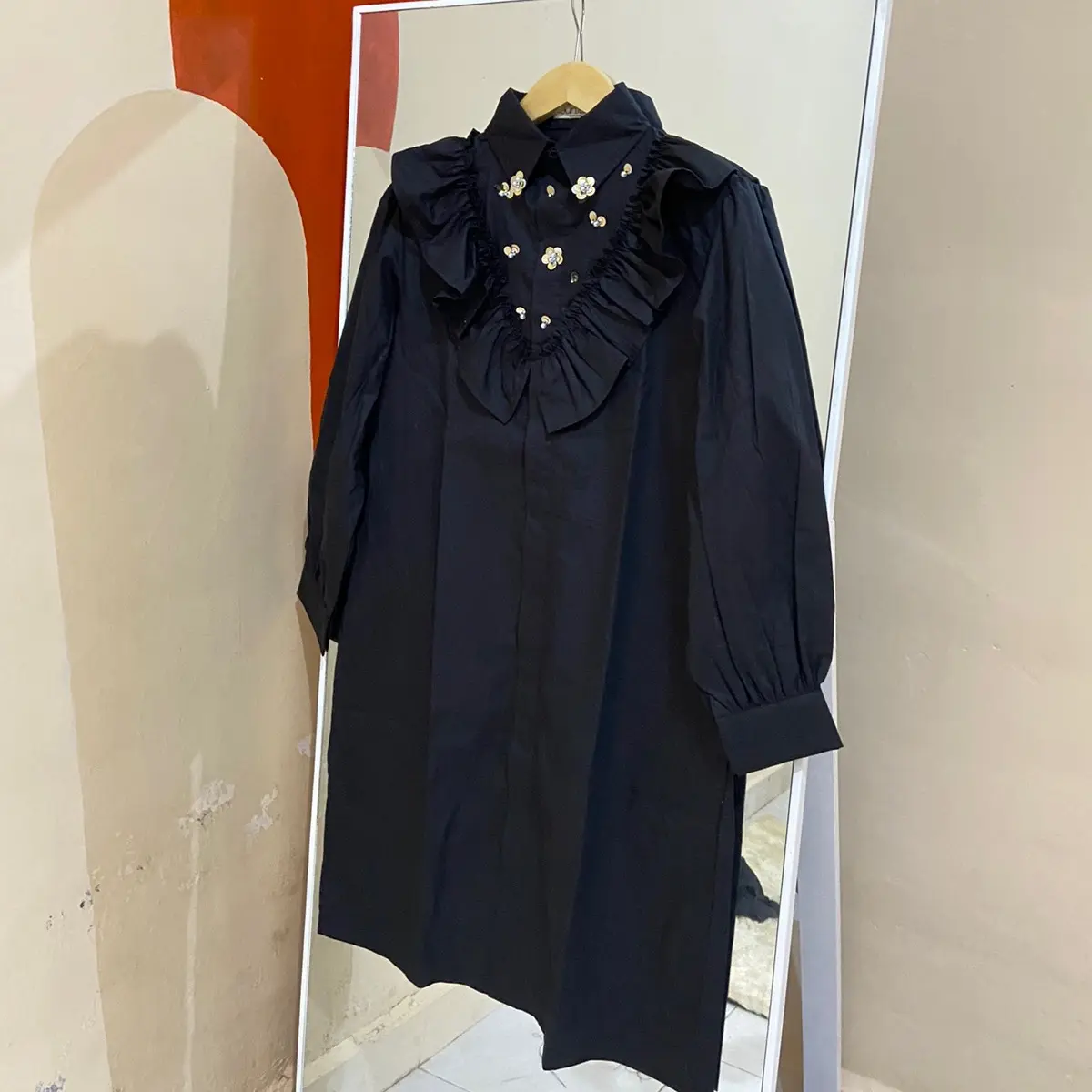 Tunik (Kemeja Rumbai Tunik Katun)
