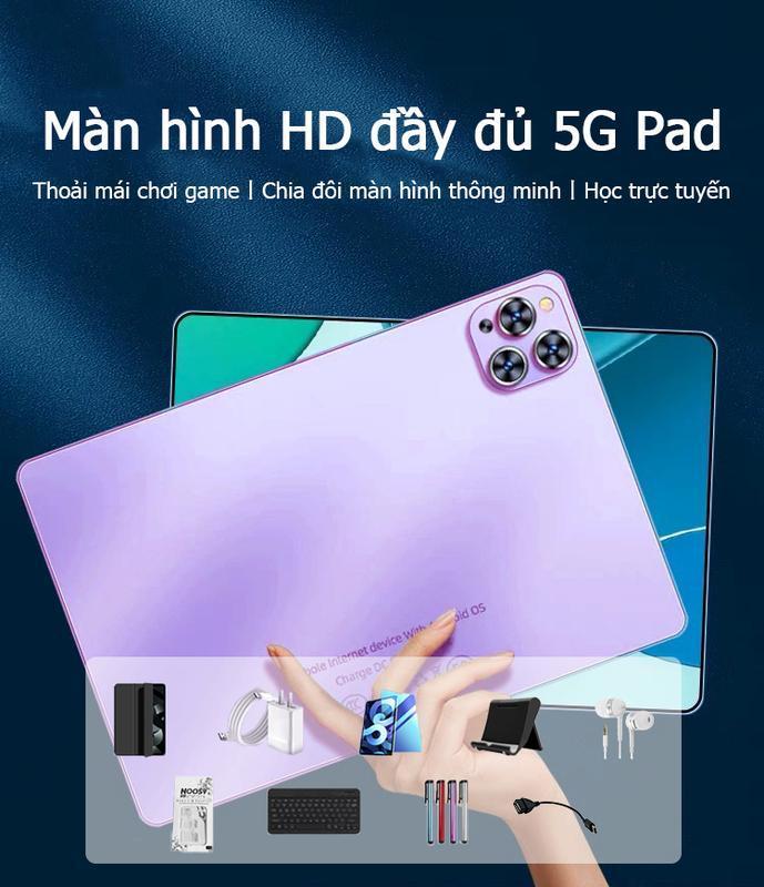 Product Introduction of Màn hình siêu lớn 10.1inch Thời gian giới hạn Khuyến mãi Máy tính bảng thông minh Pad Pro bộ nhớ lớn HD Văn phòng Giải trí Bảo vệ mắt hỗ trợ học trực tuyến thể thao điện tử Bộ phụ kiện đầy đủ 16g+1024g Đặt hàng hôm nay Hỗ Trợ COD Giao hàng nhanh khe sim 0
