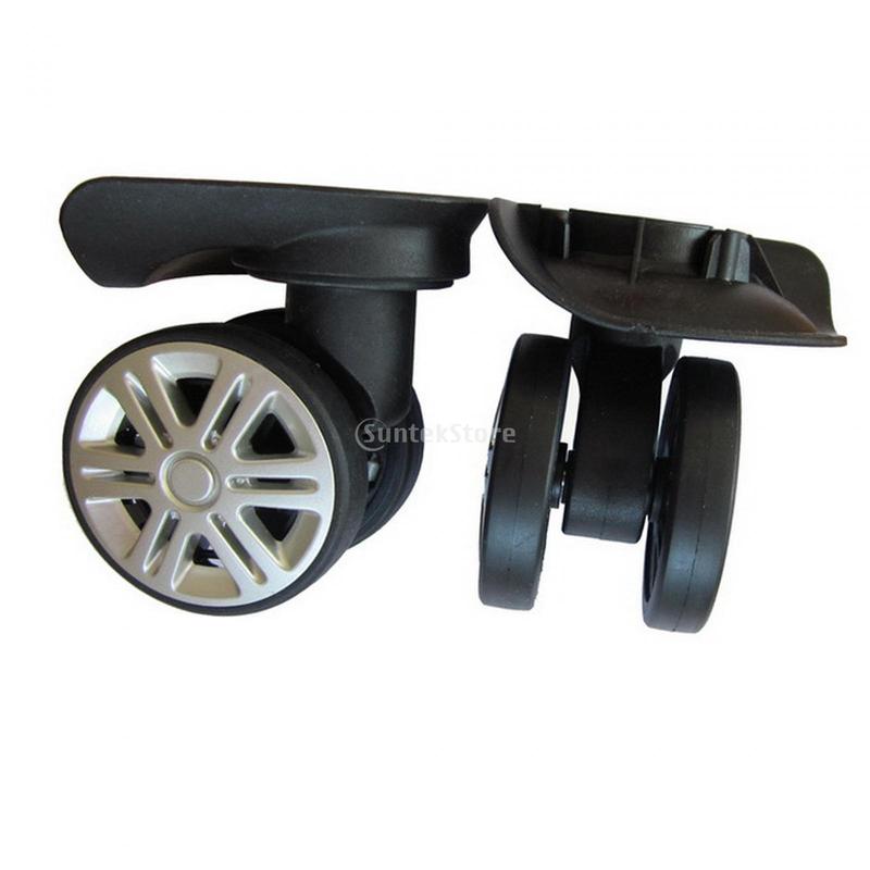 2Pcs 360 Swivel Luggage Replacement Wheels Suitcase Wheels for Trolleys Ba 1