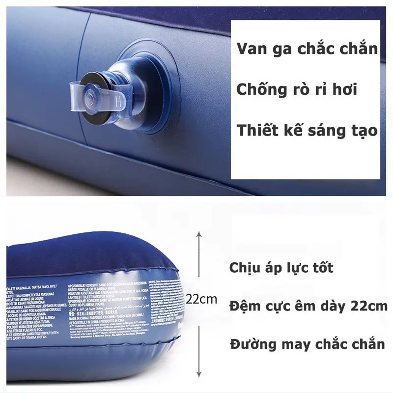 Monqiqi Đệm Hơi Cao Cấp Kèm Bơm Điện 2 Chiều Bag 3