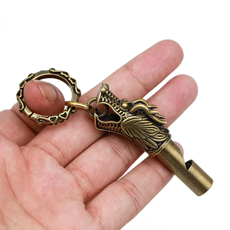 Đồ Trang Trí Còi Đồng Thau, Thiết Kế Tôn Ngộ Không Mặt Dây Chuyền Móc Chìa Khóa, Tượng Nhỏ Trang Trí Cổ Điển Đầu Rồng, Còi Đồng, Quà Lưu Niệm, Mặt Dây Chuyền Xe Hơi 6