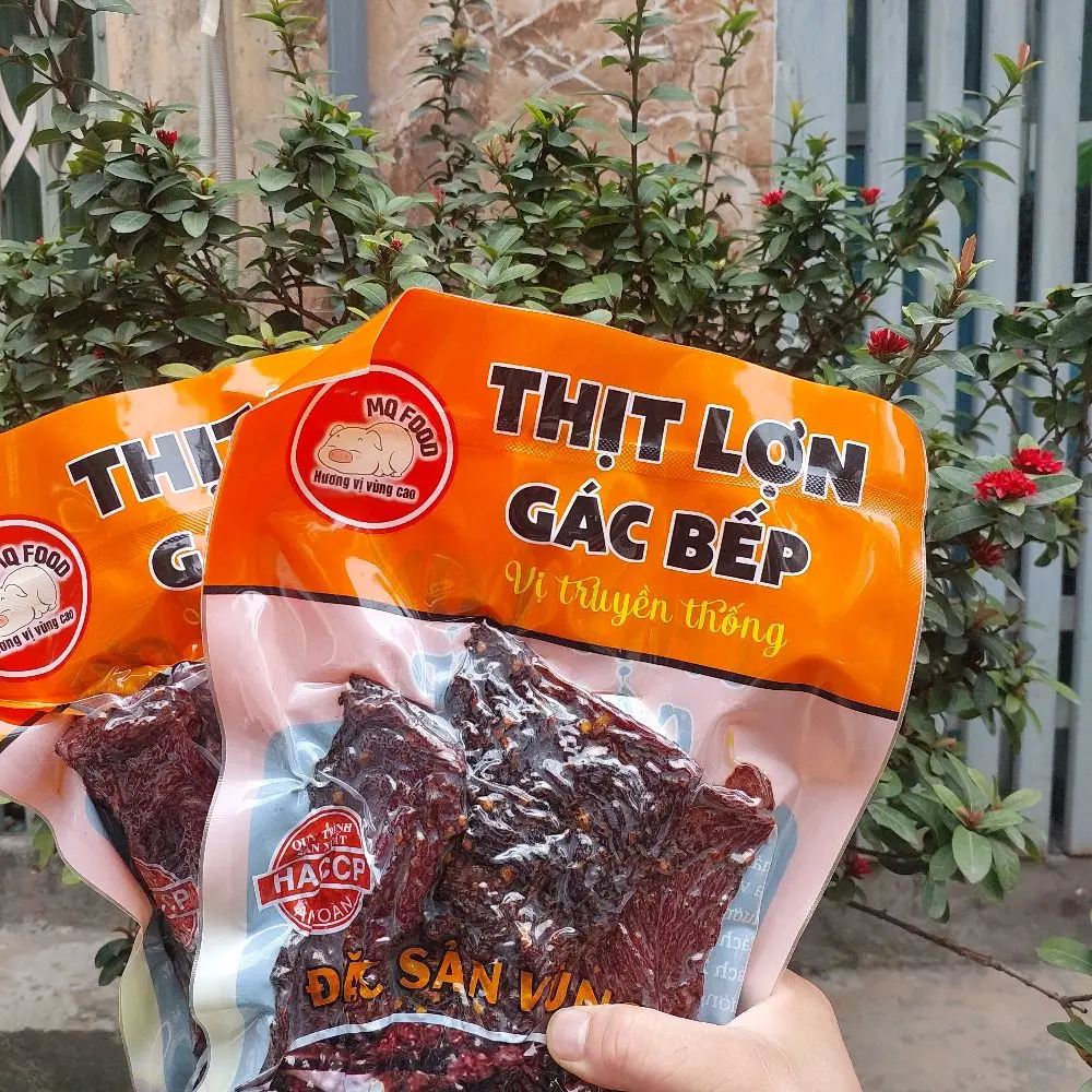 thịt lợn gác bếp Tây Bắc 500g kèm chẩm chéo Cay ngon