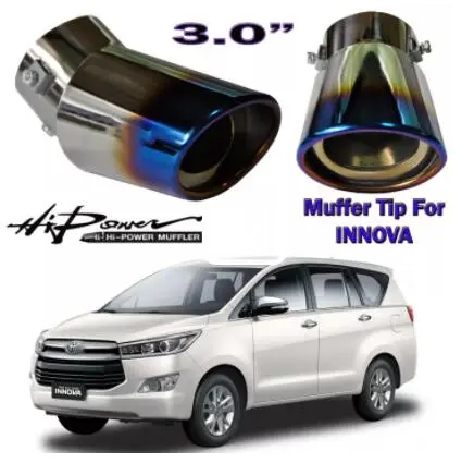HKS 3" MUFFLER TIP Curved Universal for SUV VAN Pick UP 3.0 inches Inner
