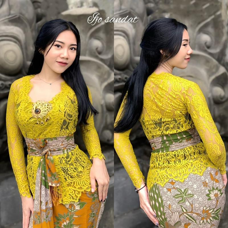 Kebaya jadi bahan semiprancis(atasan saja) Bunga Baju 6