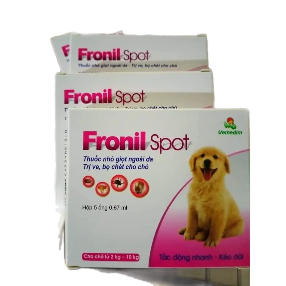 Dung dịch nhỏ trị ve-rận-bọ chét Fronil Spot dành cho chó