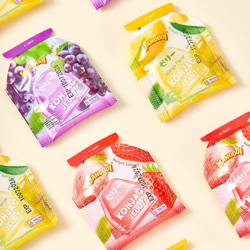 Product Introduction of 【HALAL】LIANGGUI Konnyaku Jelly | Campuran Tiga Rasa | Mangga | Stroberi | Anggur | Fitri/Eid Jelly Jus Beli Satu Gratis Satu 8