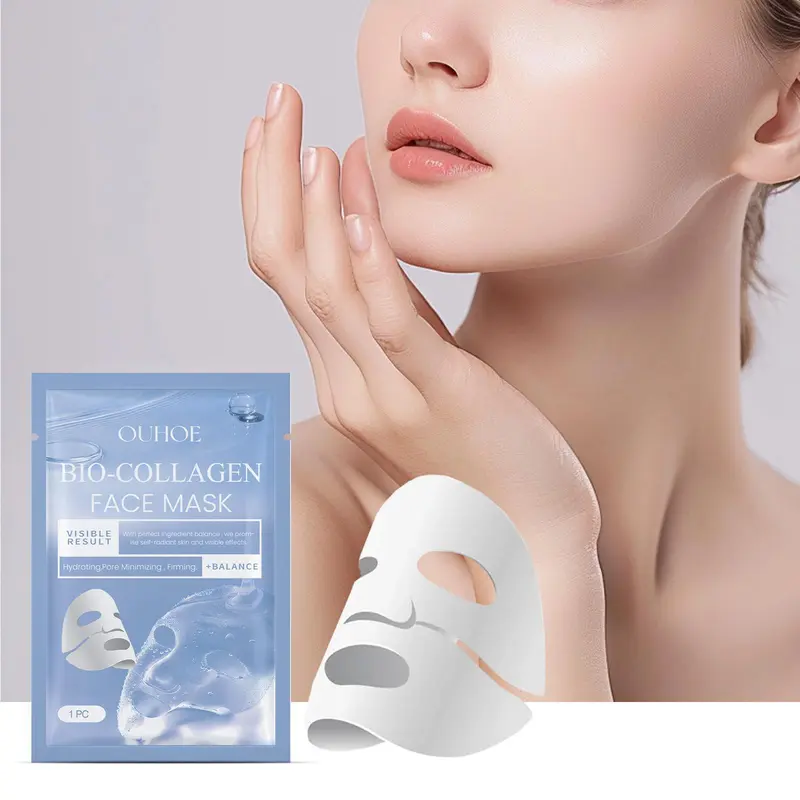 Collagen Facial Mask, 6 Counts Moisturizing Facial Mask, Firming Hydrating Face Mask, Face Care Product for Women & Men 2