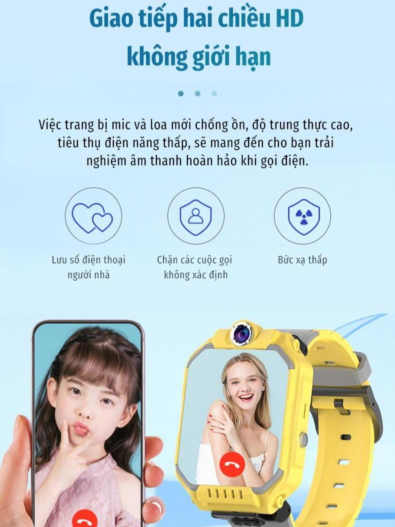 Product Introduction of Đồng hồ thông minh cho trẻ em, hỗ trợ lắp sim, theo dõi định vị, loa lớn, tuổi thọ pin dài, chống nước IPX7, thân đồng hồ có thể tháo rời, xoay 360 độ, dung lượng pin 700mAh, màn hình bảo vệ mắt, lỗi 1 đổi 1 trong 7 ngày, bảo hành 1 năm smart watch 11