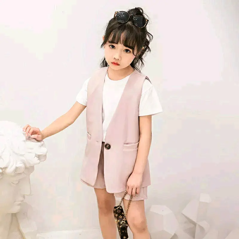 Setelan Anak Perempuan Yoona 3 in 1 Korea Style - Top, Pant, Blazer Baju Fashion Pakaian Kids 4