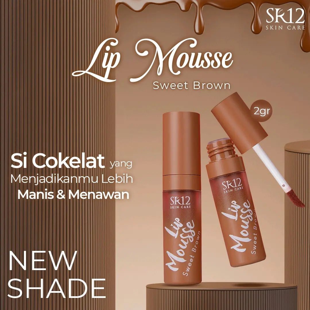 LIP MOUSSE SWEET BROWN SR12/LIP CREAM BEST SELLER/LIP CREAM PLUS SUNSCREEN