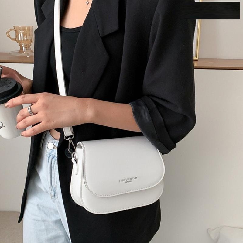 Túi xách nữ da pu trơn giá rẻ đeo chéo đeo vai ngăn rộng thời trang nữ_TDC133 Bag Kem 1