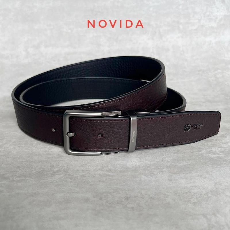 Thắt Lưng Nam Da Bò Ý Nhập Khẩu 2 mặt, Khoá xoay 360 Độ Cực Đẹp