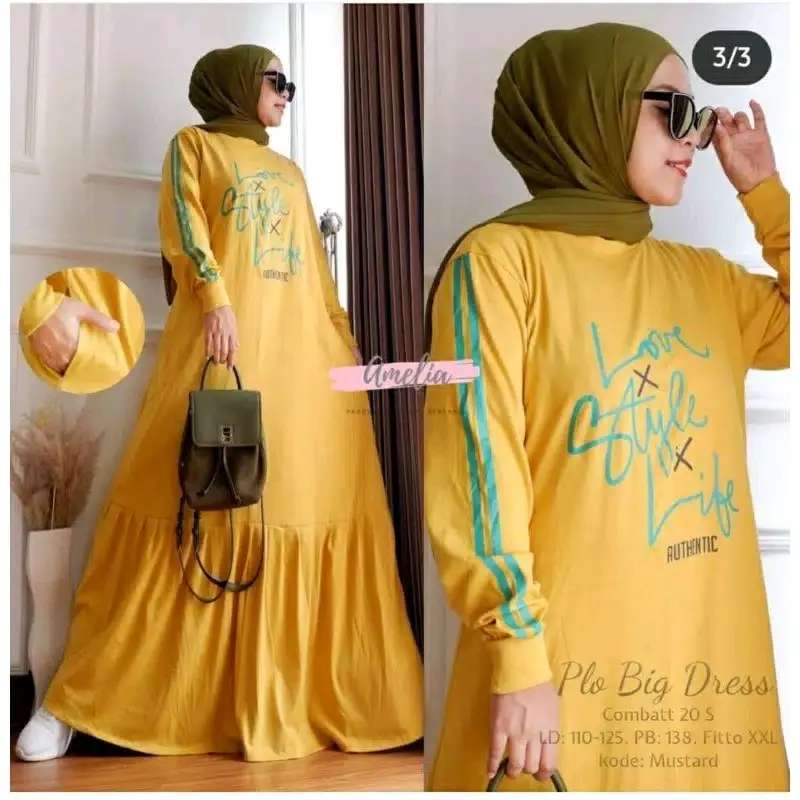 Gamis Jumbo Terbaru Bahan Adem & Nyaman 5