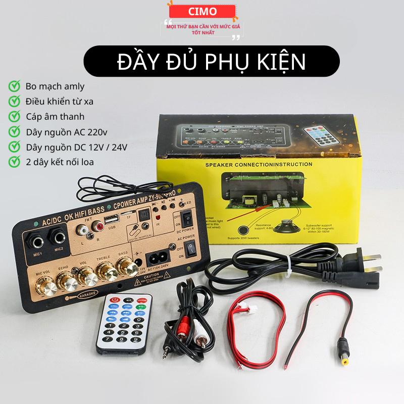 Bo mạch loa karaoke ZY-D9 PRO âm thanh HIFI tích hợp Echo & Reverb karaoke kết nối bluetooth 5.4, optical audio, usb, thẻ nhớ radio FM đủ phụ kiện