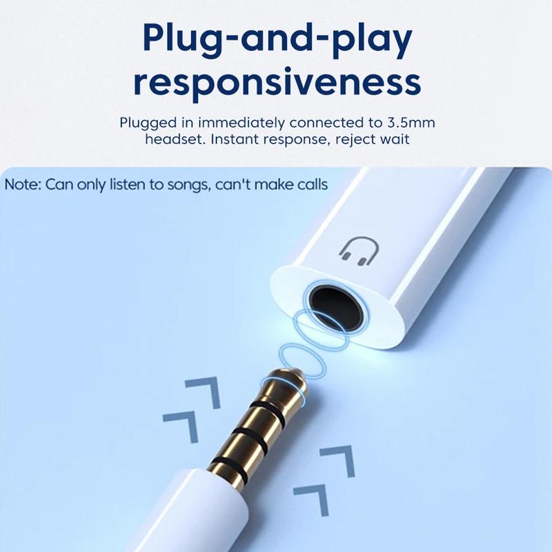 Bộ Chuyển Đổi Tai Nghe Type C Sang 3.5Mm, Bộ Chuyển Đổi Giắc Cắm 3 5 Mm, Tương Thích Với Điện Thoại, Bộ Chuyển Đổi Cáp AUX 3.5Mm Kem Phụ Kiện 5